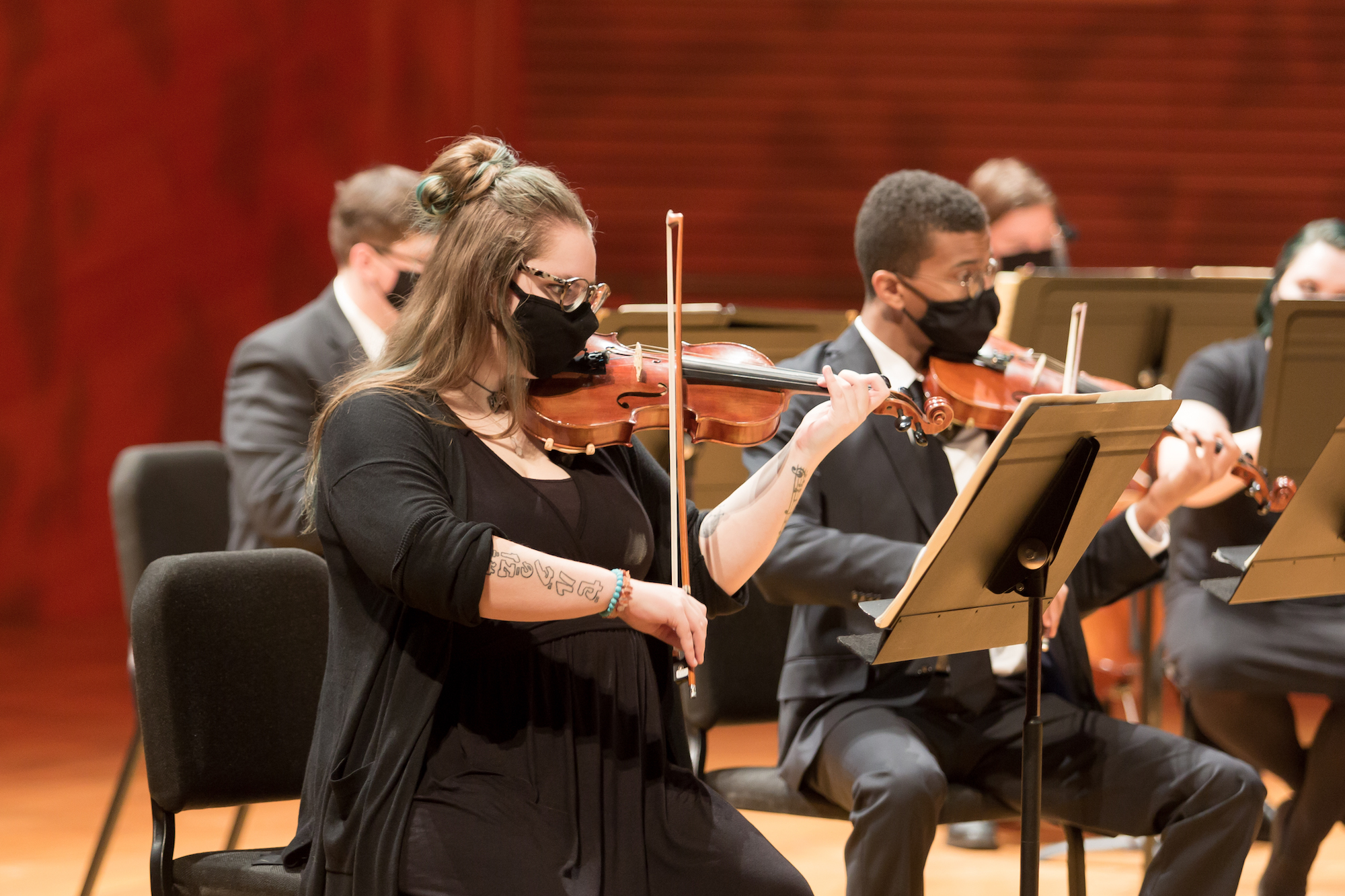 Orchestra Performing